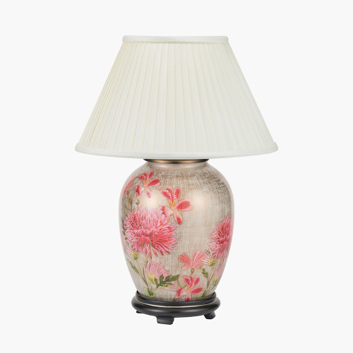 Dahlia Medium Lamp/Bacall 40cm Almond shade