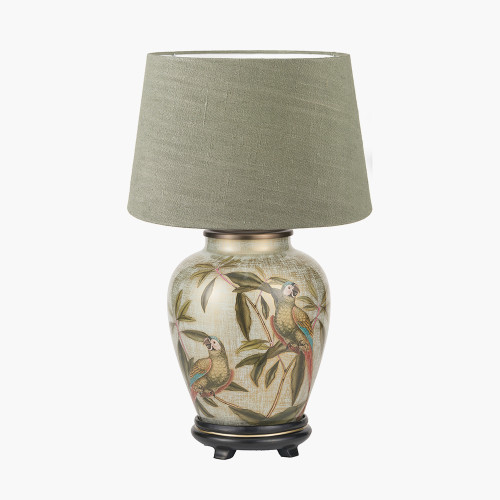 Parrot S Lamp/Milos 30cm green shade