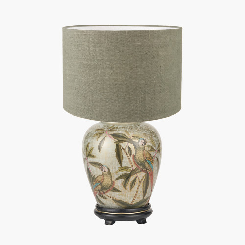 Parrot S Lamp/edward 30cm green shade