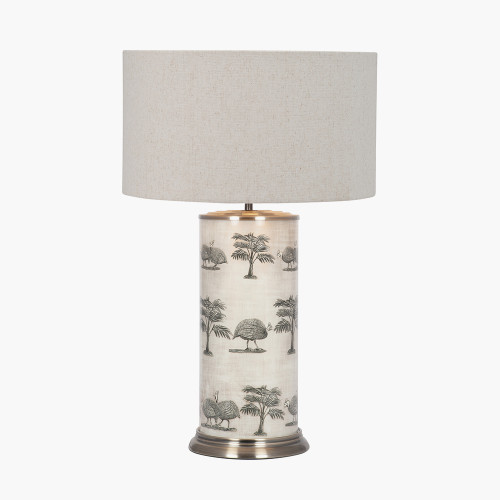 Guinea Fowl L Lamp/Quinn 40cm Shade