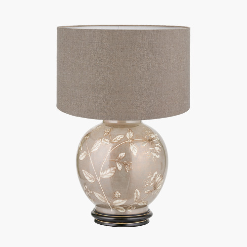 Honeysuckle L Lamp/edward 40cm natural shade