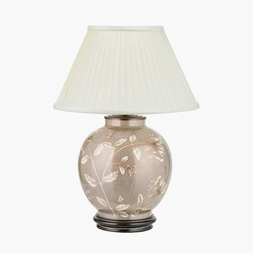 Honeysuckle L Lamp/Bacall 45cm Almond shade