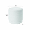 Sassari Bouclé Fabric Cylinder Pouffe