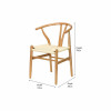 Quinn Natural Beech Wood and Natural Paper Rope Dining Chair
