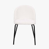 Turi Boucle Dining Chair with Black Legs