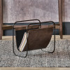 Eliseo Peppercorn Leather Magazine Rack