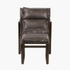 Nico Peppercorn Leather Chair and Footstool