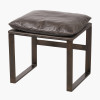 Nico Peppercorn Leather Chair and Footstool