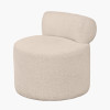 Assisi Taupe Teddy Fabric Modern Occasional Chair