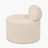 Assisi Taupe Teddy Fabric Modern Occasional Chair