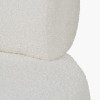 Assisi White Boucle Fabric Modern Occasional Chair