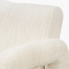 Ravello White Textured Fabric Armed Chair