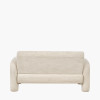 Ravello White Textured Fabric Armed Sofa
