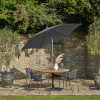 Riva 2.5m Round Anthracite Parasol