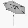 Riva 2.5m Round Luna Grey Parasol