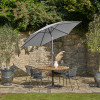 Riva 2.5m Round Luna Grey Parasol