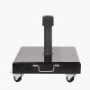 Polished Black Granite 40KG Wheeled Parasol Base
