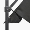 Icon Premium T1 4mx3m Rectangular Faded Black Parasol