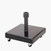 Rome Polished Black Granite 60KG Wheeled Parasol Base
