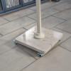 Venezia Sandstone Round Edge Granite 90KG Wheeled Parasol Base