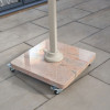 Venezia Sandstone Round Edge Granite 120KG Wheeled Parasol Base