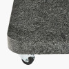 Ancona Anthracite Round Edge Granite 90KG Wheeled Parasol Base