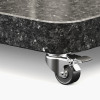 Ancona Anthracite Round Edge Granite 120KG Wheeled Parasol Base