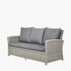 Barbados Slate Grey Outdoor 3 Seater Seating Set with Ceramic Top