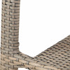 Tobs Outdoor Grey Synthetic Rattan Stackable Bistro Set