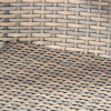 Tobs Outdoor Grey Synthetic Rattan Stackable Bistro Set