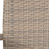 Tobs Outdoor Grey Synthetic Rattan Stackable Bistro Set