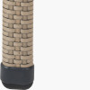Tobs Outdoor Grey Synthetic Rattan Stacking Bench