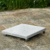 Salerno Hammered Grey Granite 90KG Wheeled Parasol Base