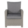 Barbados Slate Grey Outdoor 2 Seater Seating Set with Ceramic Top