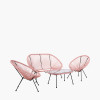 Rio Pink Outdoor Seating Set