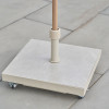 Ceramica Sandstone 40KG Wheeled Parasol Base