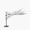 Voyager T2 2.7m Square Sandstone / Champagne Free Arm Parasol
