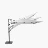 Voyager T1 3m x 2m Rectangular Sandstone / Champagne Free Arm Parasol