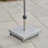 Salerno Hammered Grey Granite 40KG Wheeled Parasol Base