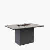 Cosiloft 120 Relaxed Dining Black and Grey Fire Pit Table