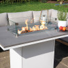 Cosiloft 120 Relaxed White And Grey Dining fire Pit