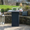 Cosiloft 100 Black and Grey Fire Pit Bar Table