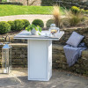 Cosiloft 100 White And Grey Fire Pit Bar Table