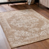 Indoor Outdoor Natural and White Vintage Design Rug