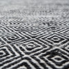 Indoor Outdoor Black and White Inca Design Rug