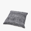 Indoor Outdoor Black and White Inca Design Scatter Cushion