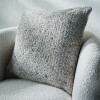 Indoor Outdoor Warm Grey Tweed Design Scatter Cushion