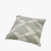 Indoor Outdoor Sage and White Chevron Design Scatter Cushion