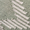 Indoor Outdoor Sage and White Chevron Design Scatter Cushion