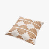 Indoor Outdoor Taupe and White Moroccan Design Scatter Cushion